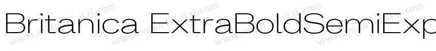Britanica ExtraBoldSemiExpanded字体转换
